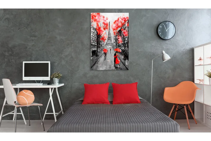 Tavle Paris: The City Of Love 80X120 - Artgeist sp. z o. o. - Innredning - Bilder & kunst - Lerretsbilder