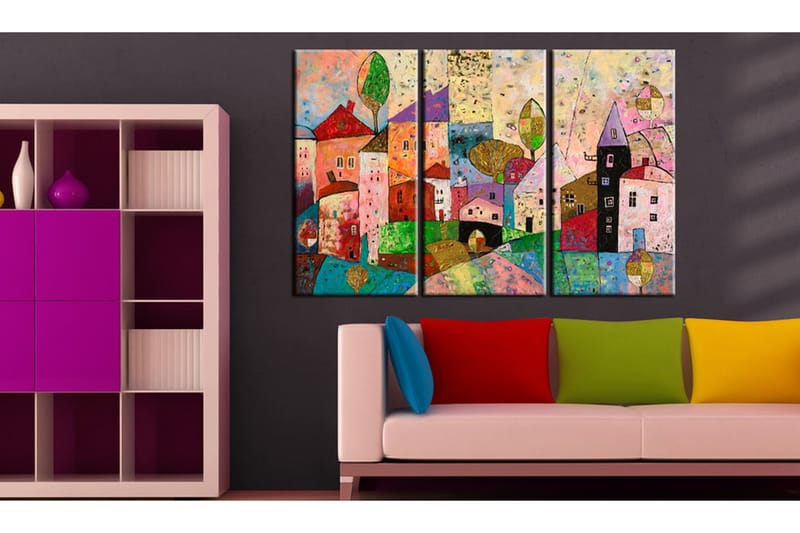 Tavle Picturesque Small Town 120X80, Artgeist sp. z o. o.