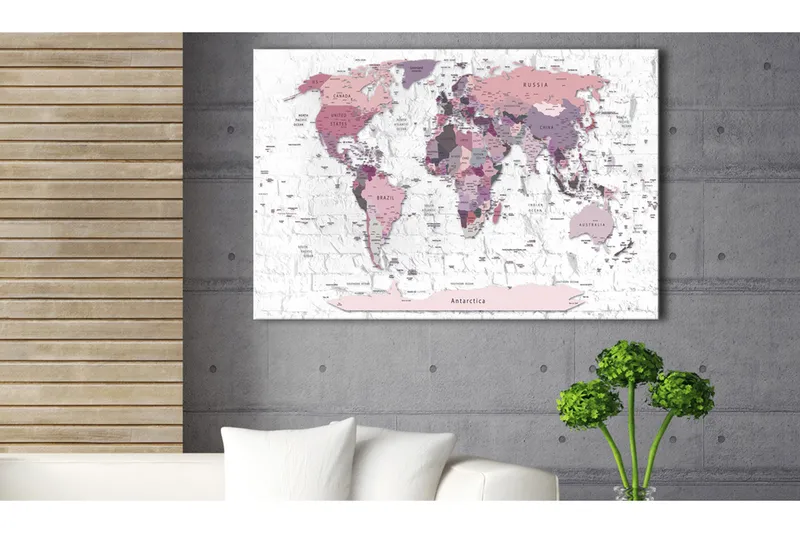 Tavle Pink Frontiers 90X60, Artgeist sp. z o. o.