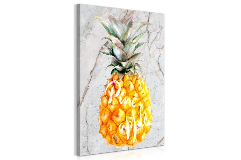 Tavle Pineapple And Marble (1 Part) Vertical 60X90 - Artgeist sp. z o. o. - Innredning - Bilder & kunst - Lerretsbilder