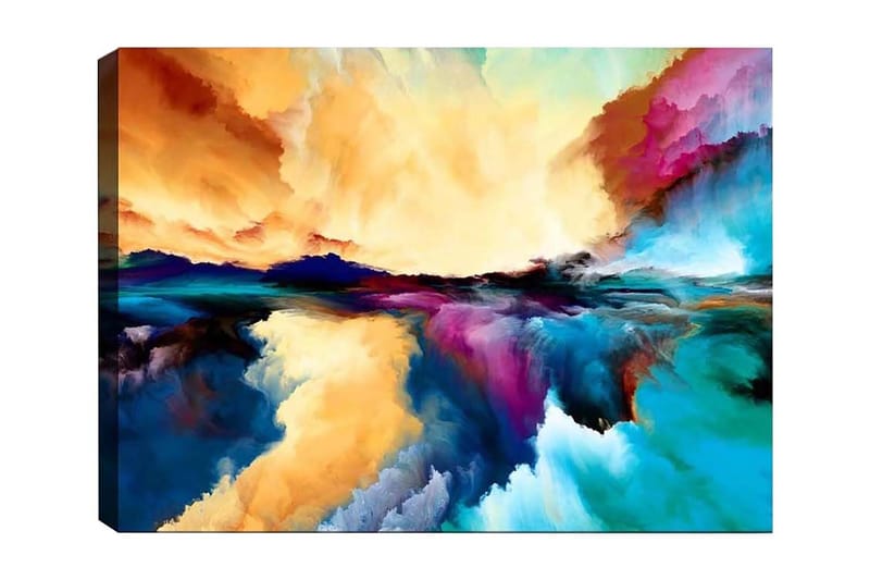 Veggdekor Canvasbilde Bract Abstract - 70x50 cm - Innredning - Bilder & kunst - Lerretsbilder