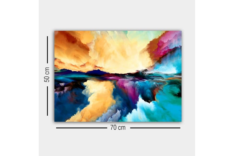 Veggdekor Canvasbilde Bract Abstract - 70x50 cm - Lerretsbilder
