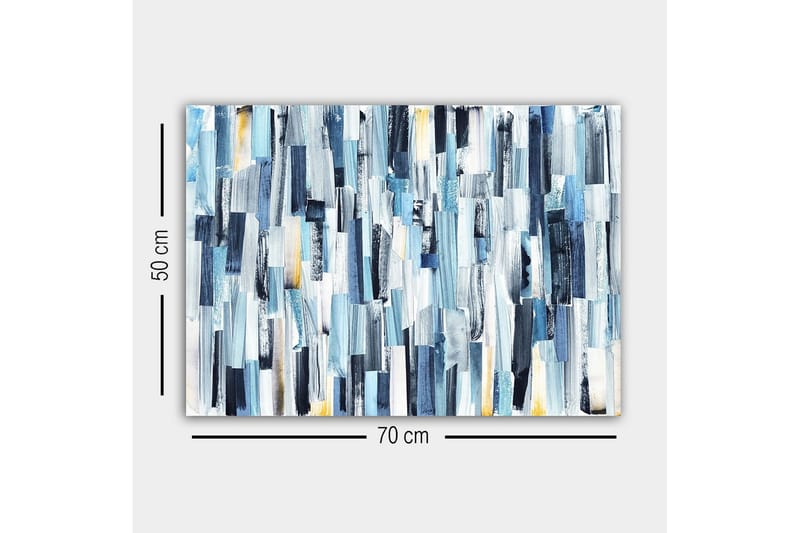 Veggdekor Canvasbilde Bract Abstract - 70x50 cm - Innredning - Bilder & kunst - Lerretsbilder