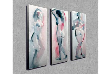 Veggdekorasjon Canvas Bilde 3-delt - Innredning - Bilder & kunst - Lerretsbilder