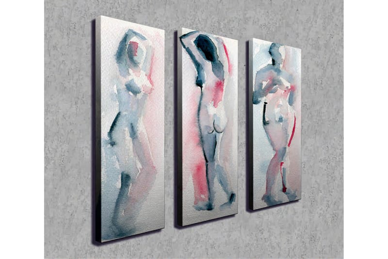 Veggdekorasjon Canvas Bilde 3-delt - Innredning - Bilder & kunst - Lerretsbilder
