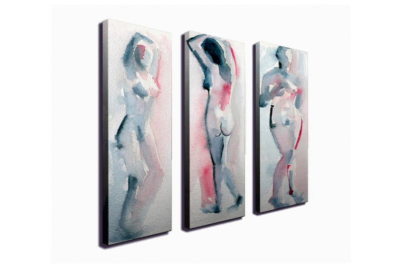 Veggdekorasjon Canvas Bilde 3-delt - Innredning - Bilder & kunst - Lerretsbilder