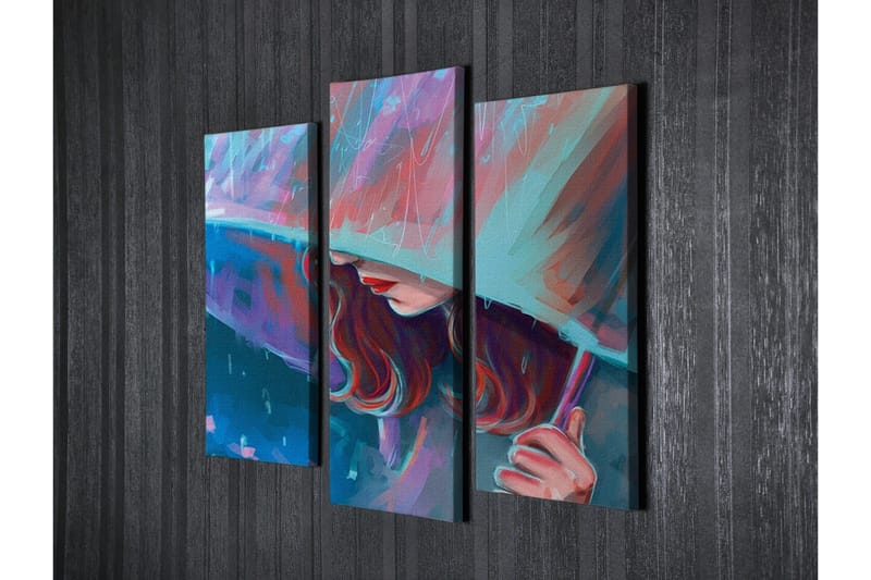 Veggdekorasjon Canvas Bilde 3-delt - Innredning - Bilder & kunst - Lerretsbilder