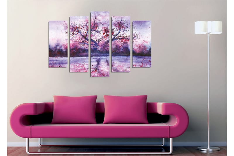 Veggdekorasjon Canvas Bilde 5-delt - Innredning - Bilder & kunst - Lerretsbilder