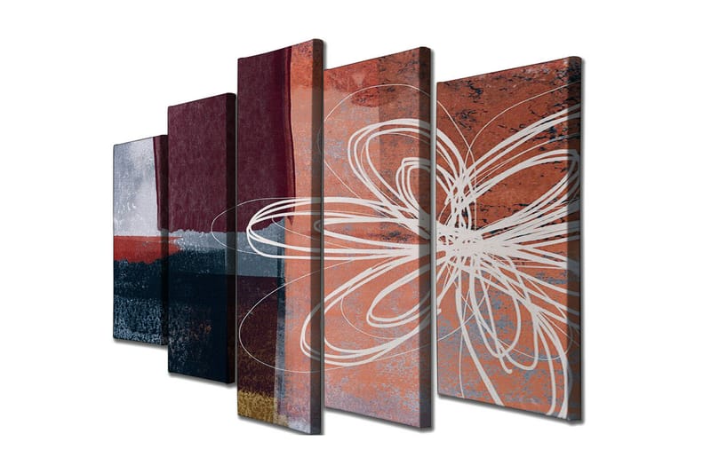Veggdekorasjon Canvas Bilde 5-delt - Innredning - Bilder & kunst - Lerretsbilder