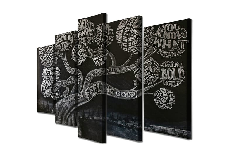 Veggdekorasjon Canvas Bilde 5-delt, undefined