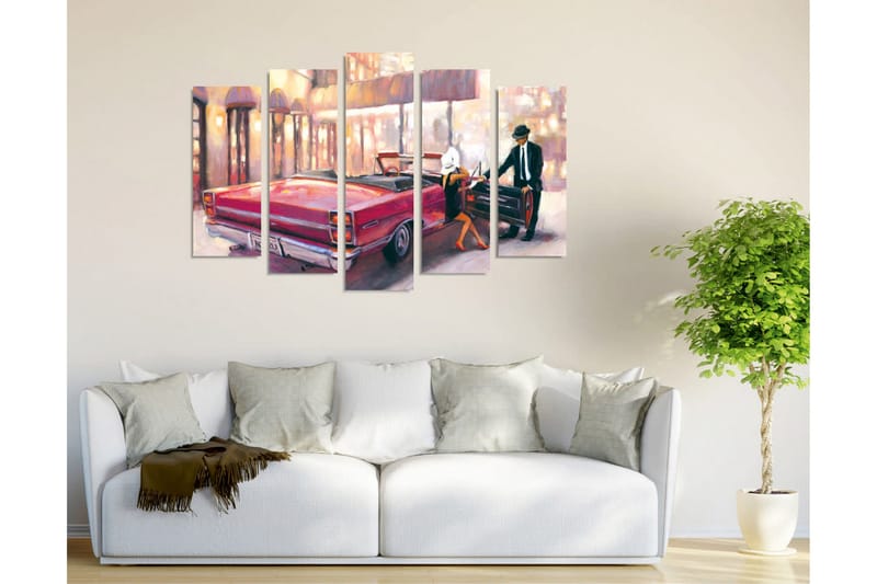 Veggdekorasjon Canvas Bilde 5-delt - Innredning - Bilder & kunst - Lerretsbilder