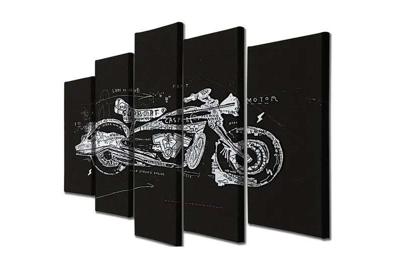 Veggdekorasjon Canvas Bilde 5-delt, undefined