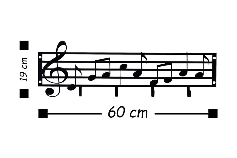 Veggdekorasjon Knagger - Innredning - Bilder & kunst - Lerretsbilder