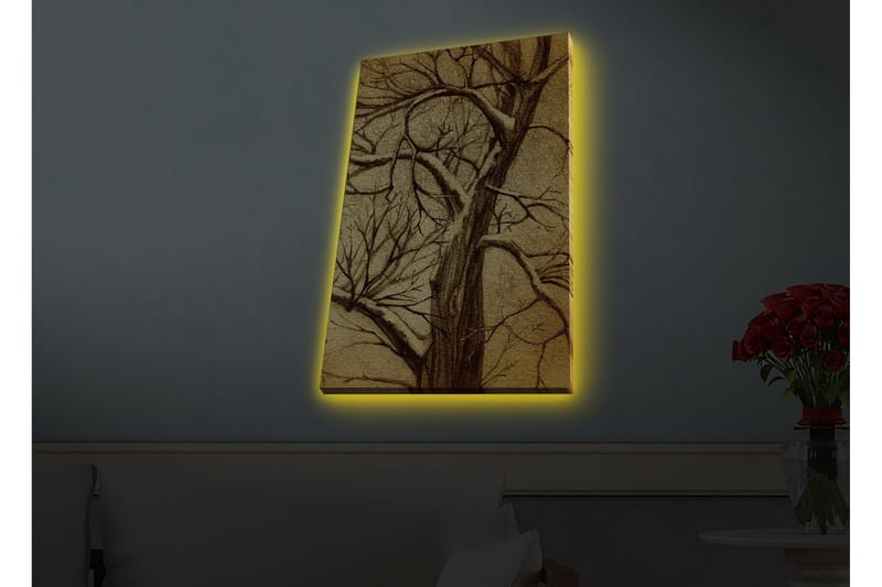 Veggdekorasjon LED-belysning Canvas Bilde - Innredning - Bilder & kunst - Lerretsbilder
