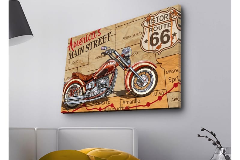 Veggdekorasjon LED-belysning Canvas Bilde - Innredning - Bilder & kunst - Lerretsbilder