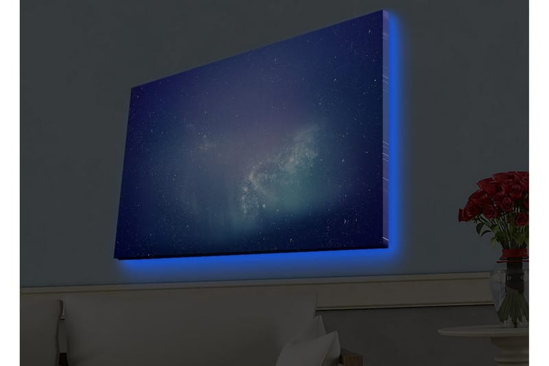Veggdekorasjon LED-belysning Canvas Bilde - Innredning - Bilder & kunst - Lerretsbilder