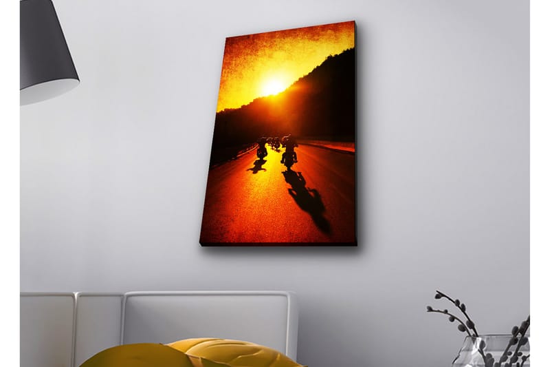 Veggdekorasjon LED-belysning Canvas Bilde - Innredning - Bilder & kunst - Lerretsbilder