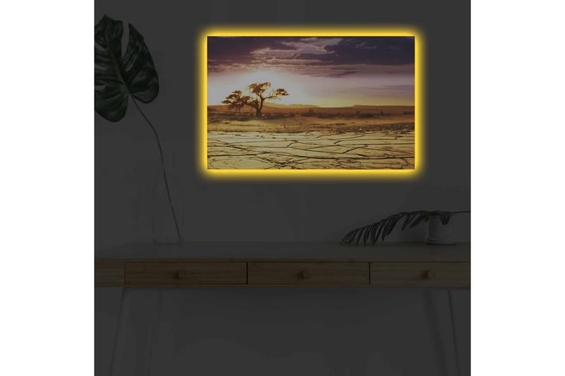 Veggdekorasjon LED-belysning Canvas Bilde - Lerretsbilder