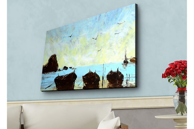 Veggdekorasjon LED-belysning Canvas Bilde - Innredning - Bilder & kunst - Lerretsbilder