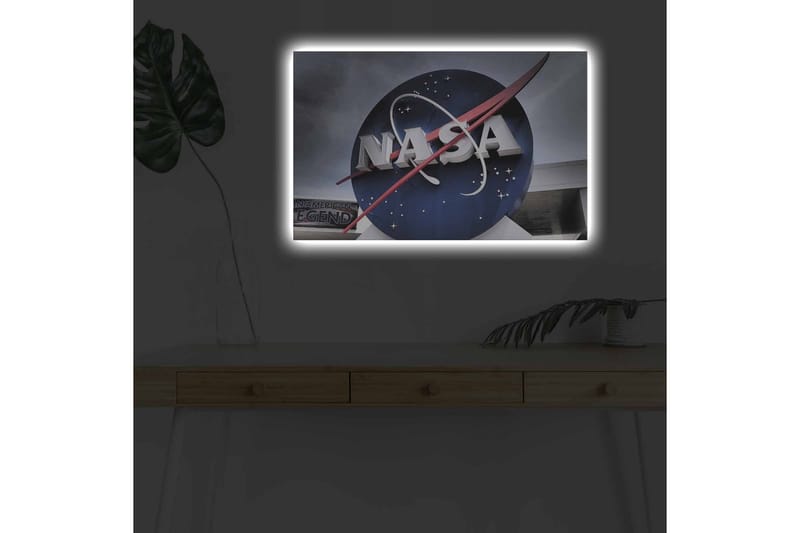 Veggdekorasjon LED-belysning Canvas Bilde - Innredning - Bilder & kunst - Lerretsbilder