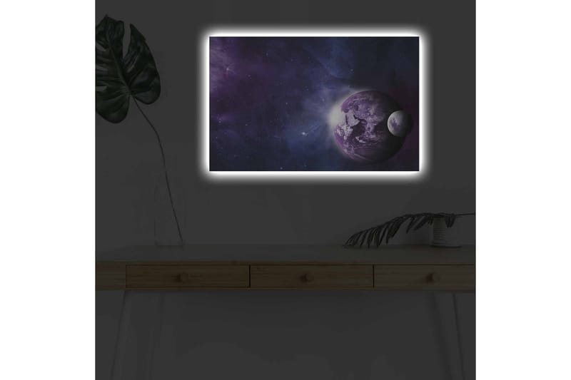 Veggdekorasjon LED-belysning Canvas Bilde - Innredning - Bilder & kunst - Lerretsbilder