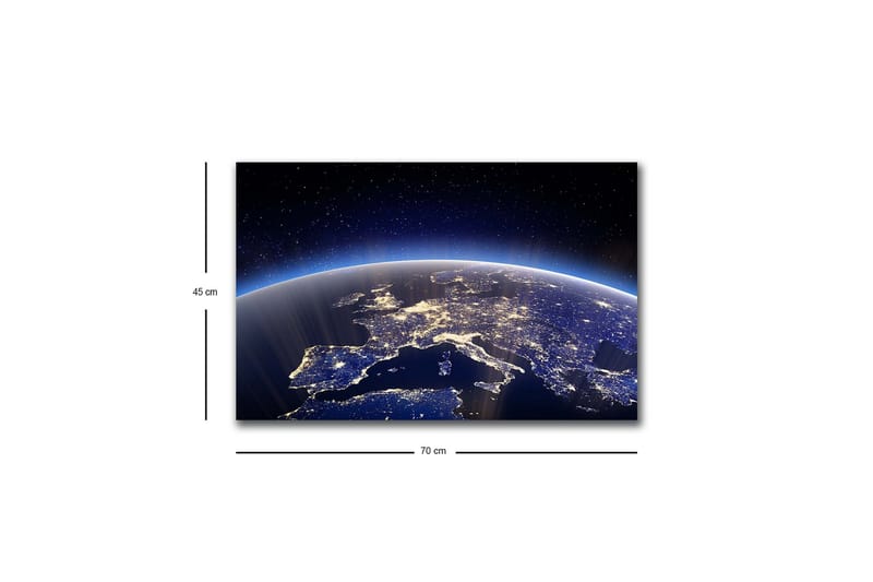 Veggdekorasjon LED-belysning Canvas Bilde - Innredning - Bilder & kunst - Lerretsbilder