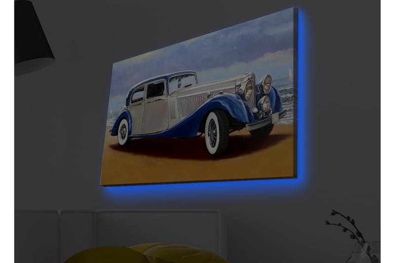 Veggdekorasjon LED-belysning Canvas Bilde - Innredning - Bilder & kunst - Lerretsbilder