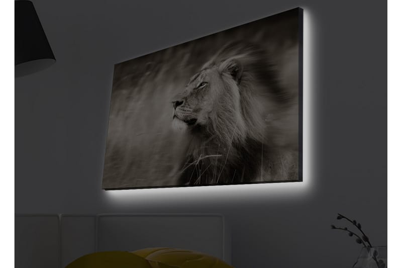 Veggdekorasjon LED-belysning Canvas Bilde - Innredning - Bilder & kunst - Lerretsbilder