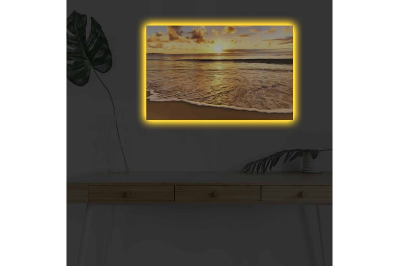 Veggdekorasjon LED-belysning Canvas Bilde - Lerretsbilder
