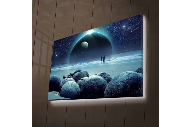 Veggdekorasjon LED-belysning Canvas Bilde - Lerretsbilder