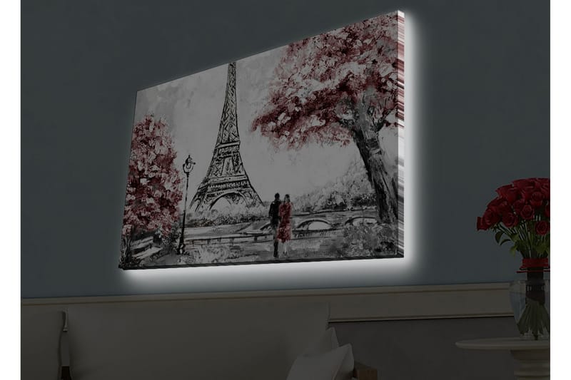 Veggdekorasjon LED-belysning Canvas Bilde - Innredning - Bilder & kunst - Lerretsbilder