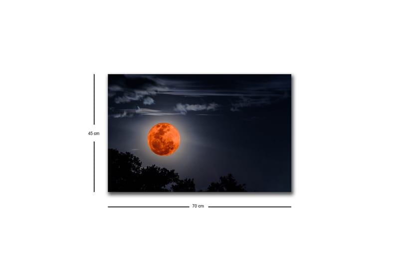 Veggdekorasjon LED-belysning Canvas Bilde - Innredning - Bilder & kunst - Lerretsbilder