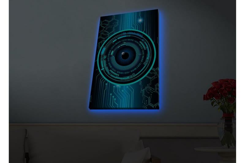 Veggdekorasjon LED-belysning Canvas Bilde - Innredning - Bilder & kunst - Lerretsbilder