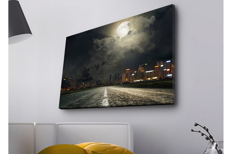 Veggdekorasjon LED-belysning Canvas Bilde - Innredning - Bilder & kunst - Lerretsbilder