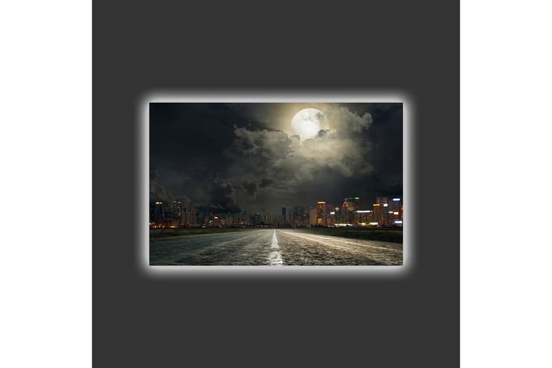 Veggdekorasjon LED-belysning Canvas Bilde - Innredning - Bilder & kunst - Lerretsbilder