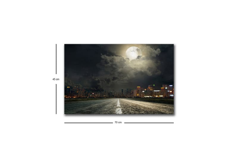 Veggdekorasjon LED-belysning Canvas Bilde - Innredning - Bilder & kunst - Lerretsbilder