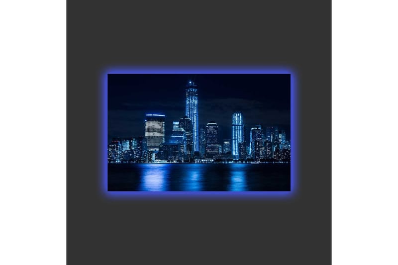 Veggdekorasjon LED-belysning Canvas Bilde - Innredning - Bilder & kunst - Lerretsbilder