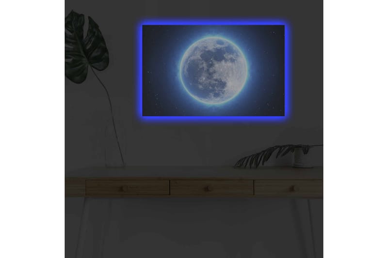 Veggdekorasjon LED-belysning Canvas Bilde - Innredning - Bilder & kunst - Lerretsbilder