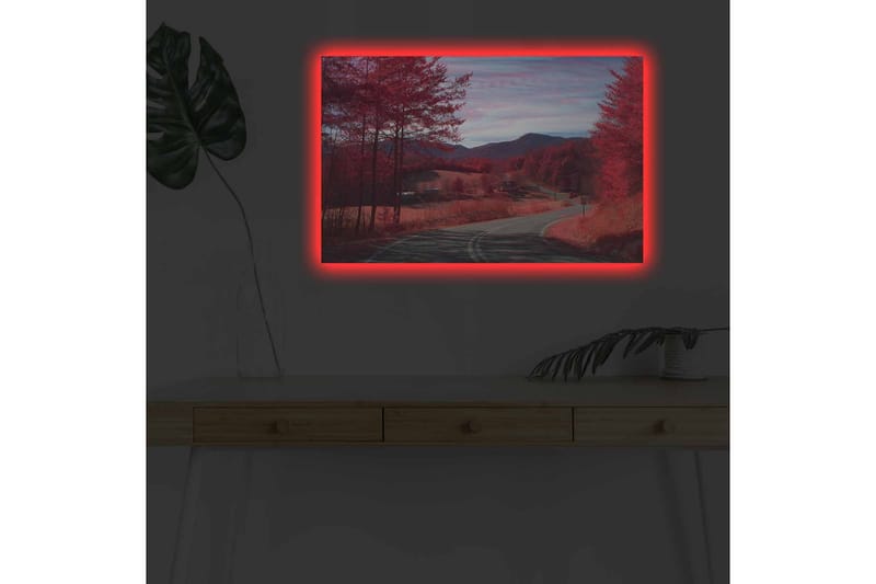Veggdekorasjon LED-belysning Canvas Bilde - Innredning - Bilder & kunst - Lerretsbilder