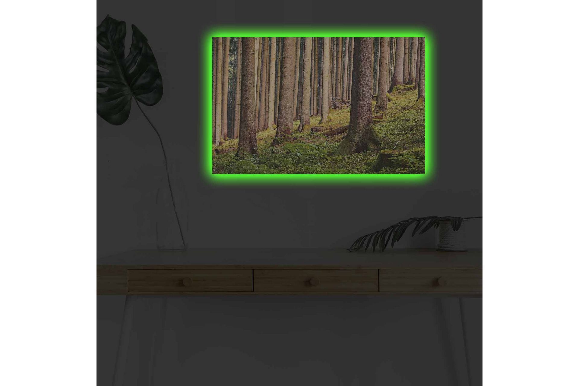Veggdekorasjon LED-belysning Canvas Bilde - Innredning - Bilder & kunst - Lerretsbilder