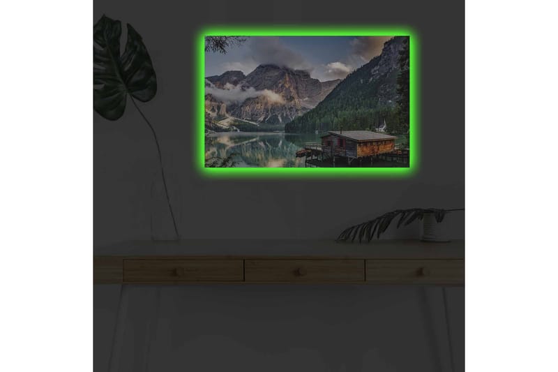 Veggdekorasjon LED-belysning Canvas Bilde - Innredning - Bilder & kunst - Lerretsbilder