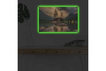 Veggdekorasjon LED-belysning Canvas Bilde - Innredning - Bilder & kunst - Lerretsbilder