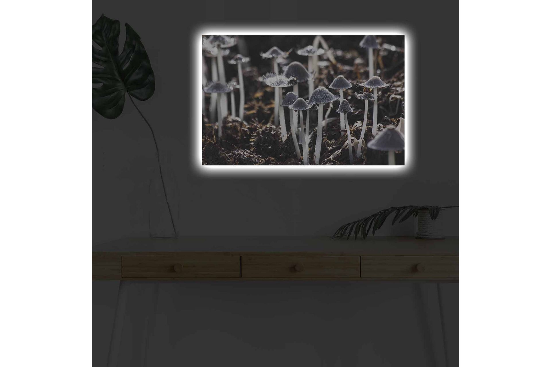 Veggdekorasjon LED-belysning Canvas Bilde - Innredning - Bilder & kunst - Lerretsbilder