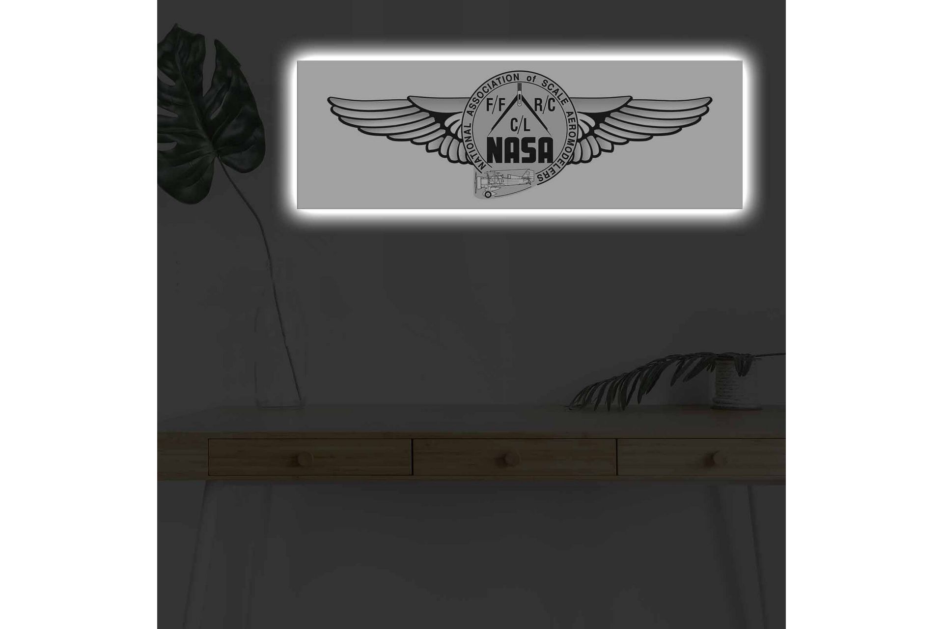 Veggdekorasjon LED-belysning Canvas Bilde - Innredning - Bilder & kunst - Lerretsbilder