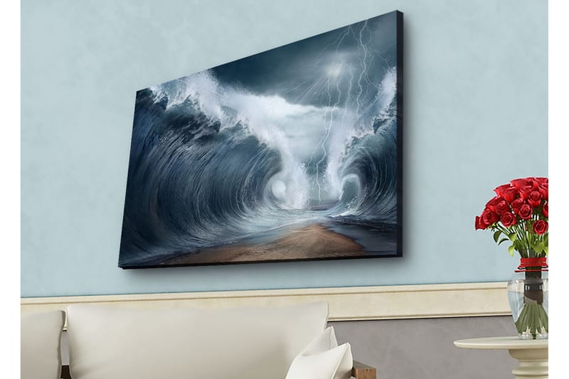 Veggdekorasjon LED-belysning Canvas Bilde - Innredning - Bilder & kunst - Lerretsbilder