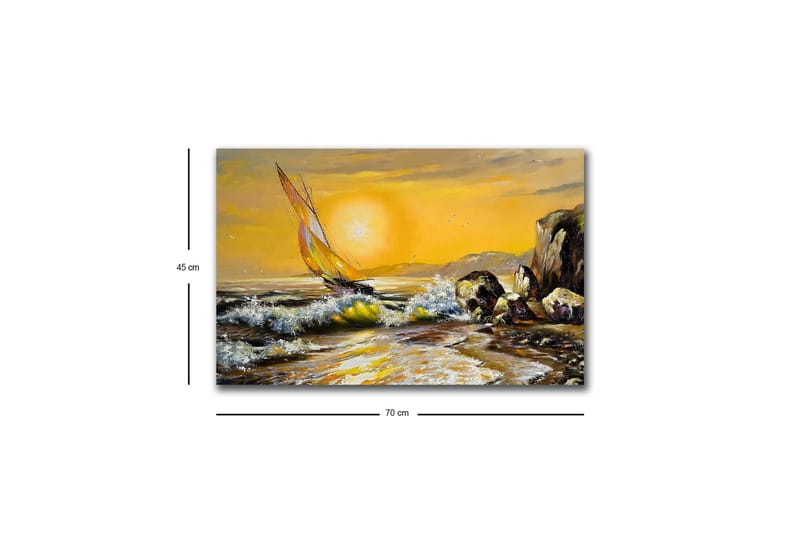 Veggdekorasjon LED-belysning Canvas Bilde - Innredning - Bilder & kunst - Lerretsbilder