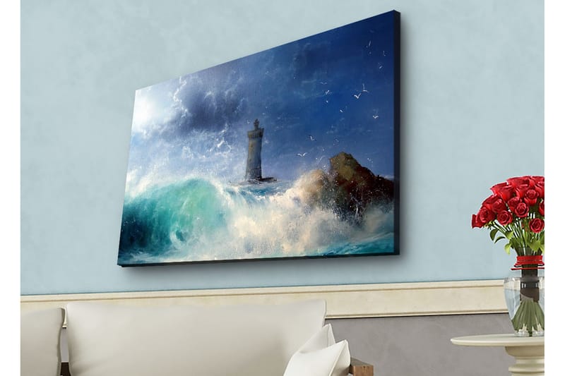 Veggdekorasjon LED-belysning Canvas Bilde - Innredning - Bilder & kunst - Lerretsbilder