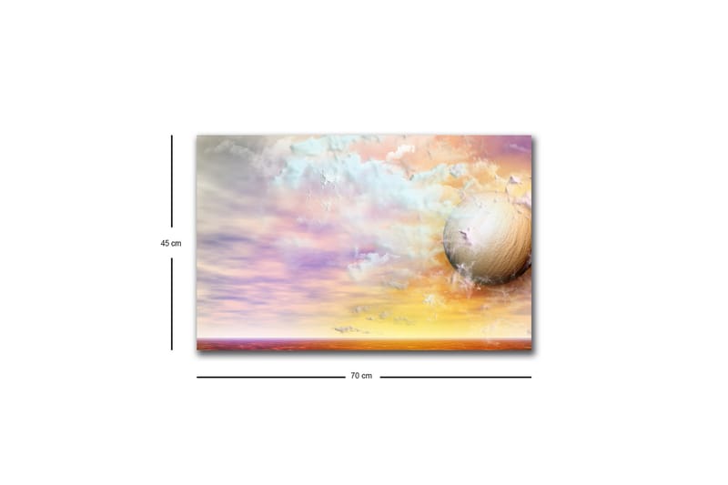 Veggdekorasjon LED-belysning Canvas Bilde - Innredning - Bilder & kunst - Lerretsbilder