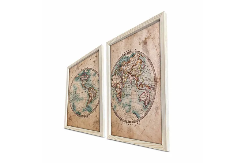 Veggdekorasjon MDF Bilde 2-delt - Innredning - Bilder & kunst - Lerretsbilder