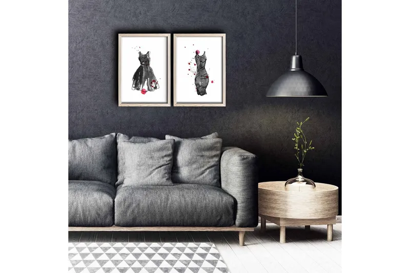 Veggdekorasjon MDF Bilde 2-delt, undefined